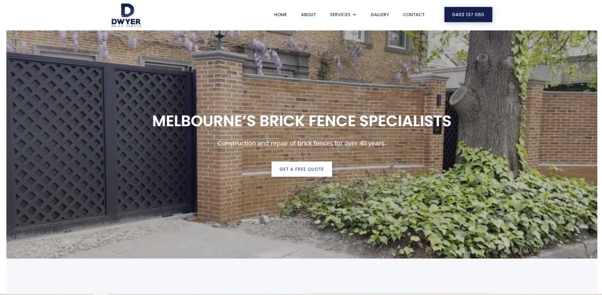 dwyer brick fences